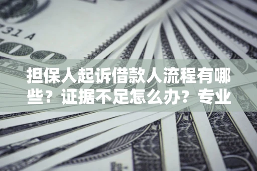 济南担保人起诉借款人流程有哪些？证据不足怎么办？专业律师解答