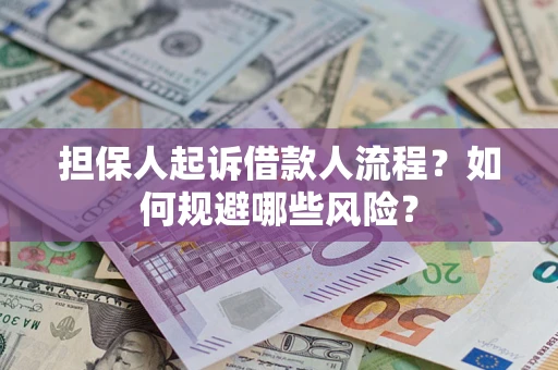 济南担保人起诉借款人流程？如何规避哪些风险？