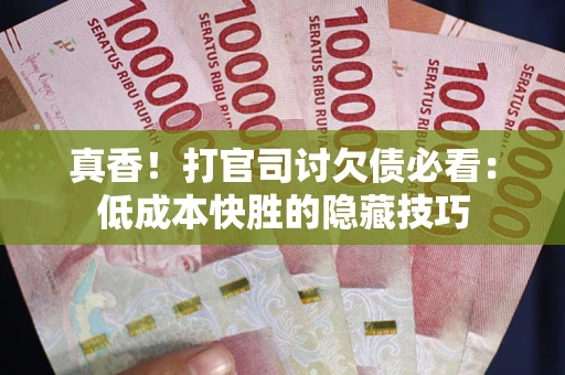 济南真香！打官司讨欠债必看：低成本快胜的隐藏技巧