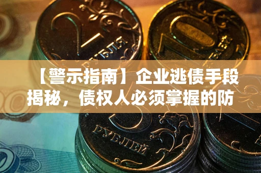 济南【警示指南】企业逃债手段揭秘，债权人必须掌握的防坑宝典