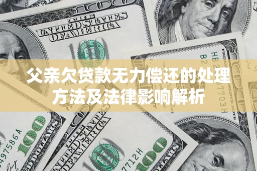 济南父亲欠贷款无力偿还的处理方法及法律影响解析